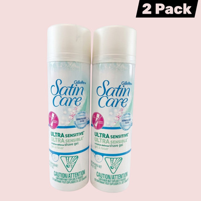 Gillette Satin Care Ultra Sensitive-Shave Gel 7oz (2 Pack )