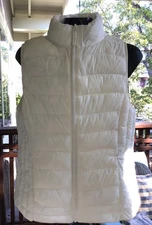 Love Tree ultralight packable white puffer vest NWOT sz M