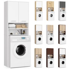 Waschmaschinenschrank AKORD FIN 64 cm breit 2 Türen 4 Ebenen B64xH180xT30 cm
