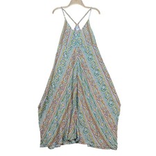ONeill Womens Floral Print Boho Maxi Swim Cover-Up Beach Multi Color Large NEW