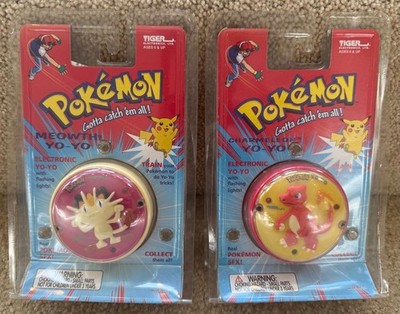 NEW FACTORY SLD 1998 MEOWTH + CHARMELEON POKéMON TIGER ELECTRONIC FLASHING YO-YO