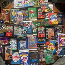Vintage 80s 90s MLB Baseball Cards – 9+ Sealed Packs (100+ Cards) Topps Wax Lot