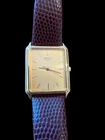Seiko Tank Watch Vintage Brown Leather Band 5Y00-5009 Mens Classic Quartz