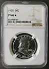 1955 Proof 50c Franklin Silver Half Dollar NGC PF67*