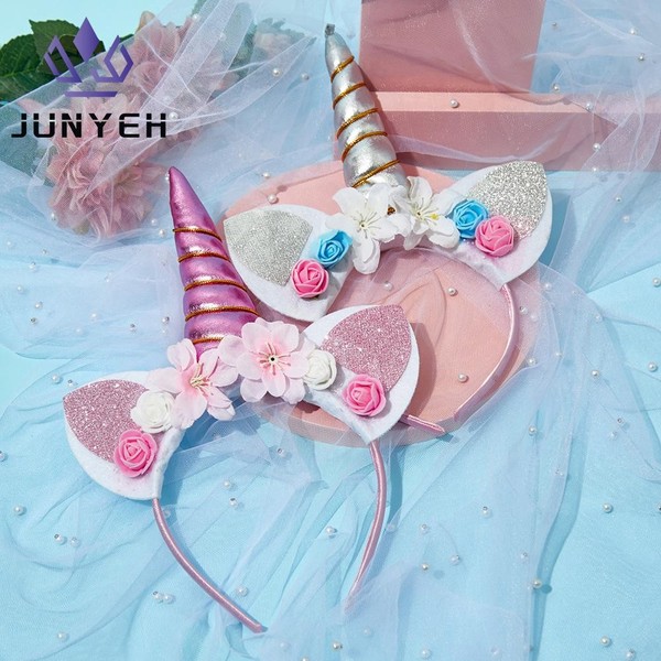 Diadema unicornio para niños Halloween fiesta cabeza hebilla regalo cumpleaños niños bebé ha