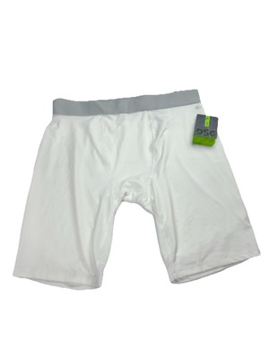 DSG Compression Base Layer Shorts 10  Mens XL White Breathable Bottoms NWT