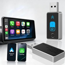 2026 Wireless CarPlay Adapter for iPhone  Android Auto 2-in-1 Dongle