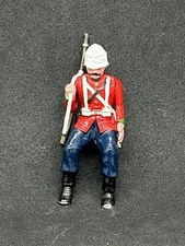 Tradition of London Zulu War British 24th Foot Seated Soldier with Rifle