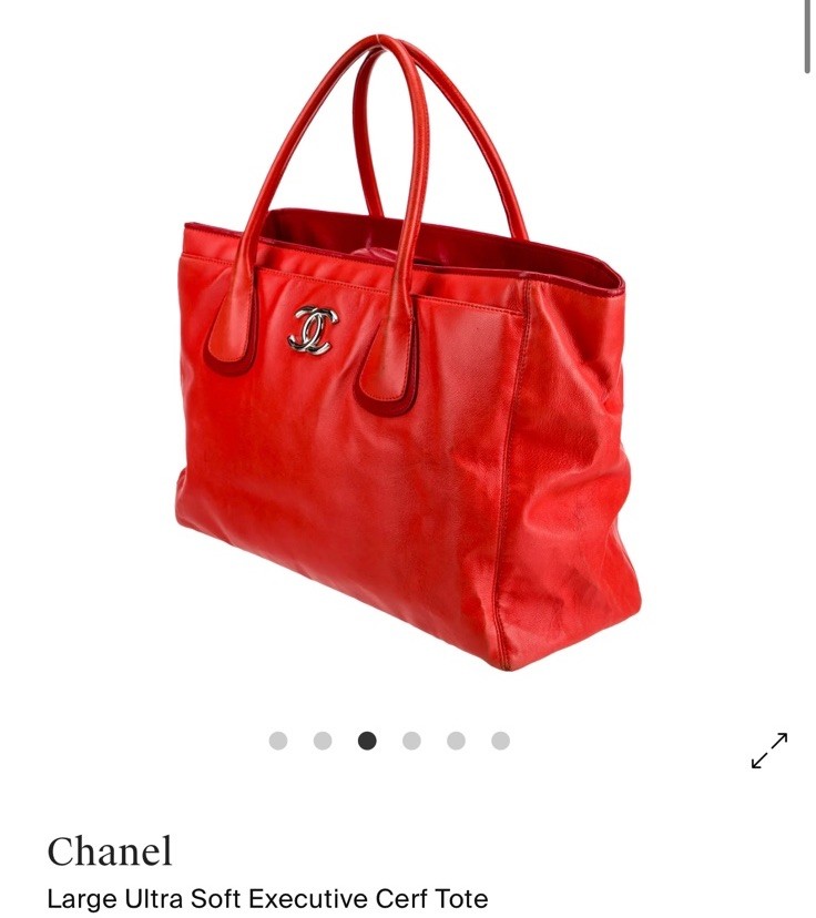 Chanel Medium Cerf Executive Leather Tote Bag