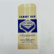 1930s Sammy Bar Bag Ice Cream Sandwich Wrappe...