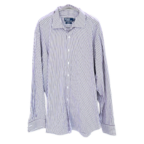 Polo Ralph Lauren Andrew Shirt Men's 17.5 36/37 Blue Collard Pony