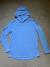Men  s Vineyard Vines Size S Blue Hooded Edgartown Pullover Long Sleeve Shirt