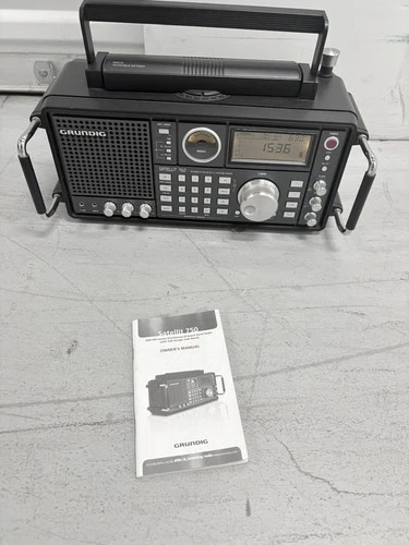 ETON GRUNDIG Satellit 750 AM/FM/Air Ham HF Shortwave Radio With Manual