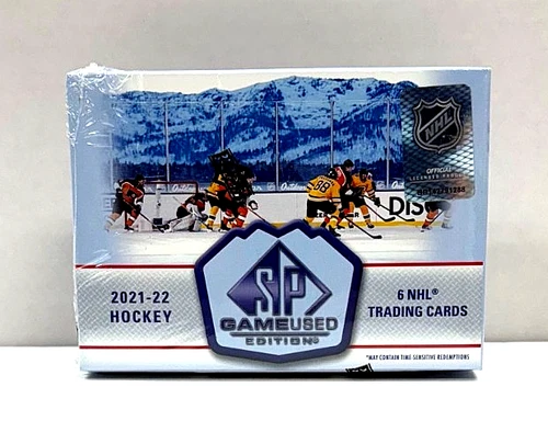 2021-22 Upper Deck SP Game Used Hockey Factory Sealed Hobby Box