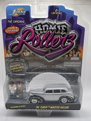 Jada Homie Rollerz '39 Chevy Master Deluxe Silver W/Veterano