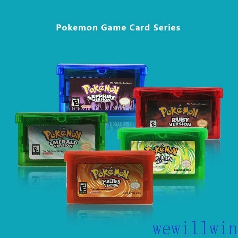Game Card Ruby/ Sapphire/ Emerald/ Fire Red/ Leaf Green For Pokemon GBM GBA - Image 3 of 4