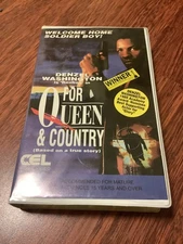 FOR QUEEN AND COUNTRY VHS 1988 CLAMSHELL CASE ATLANTIC WASHINGTON AUS RELEASE