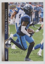 2021 Upper Deck CFL Gold 21/50 Davaris Daniels #85 n1u