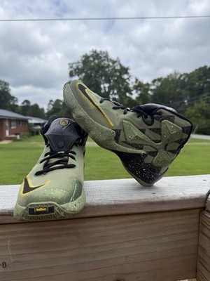 Mens Size 6.5Y LeBron 13 'All Star - Northern Lights' 2016 Olive