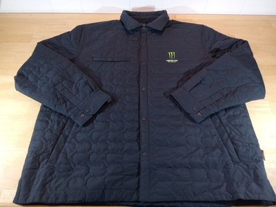 Storm Creek Men's Embroidered Monster Energy Drink Quilted Jacket  Black 2XL NWT