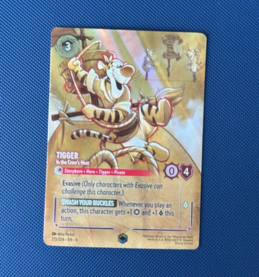 Disney Lorcana TCG Tigger In the Crow's Nest 215/204 Foil English Pooh