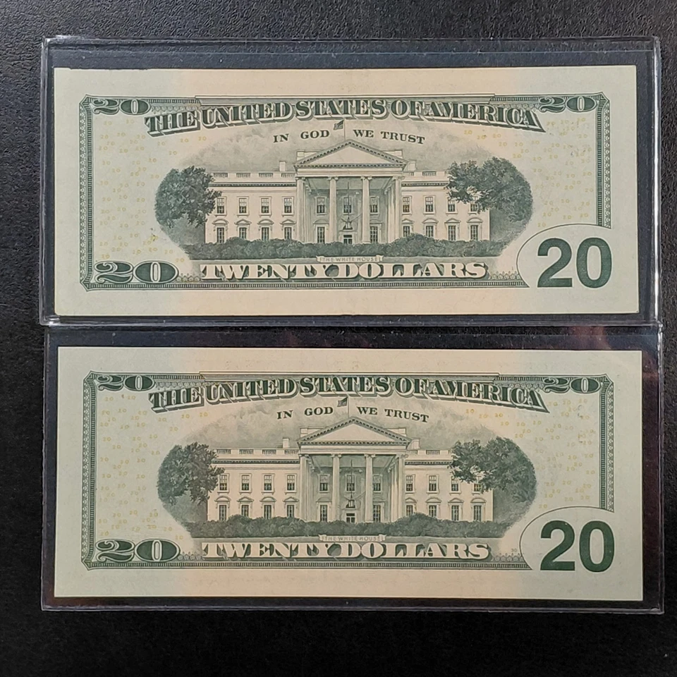 2017 A $20  Two *STAR* Notes.  Fed Res Banknote - Philly & Atlanta (Very Nice) - Image 4 of 4