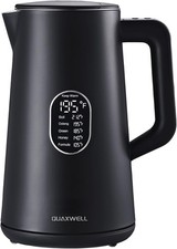 1.5L Electric Kettle Stainless Steel, Double Wall Cool Touch Teapot, Fast Boil,