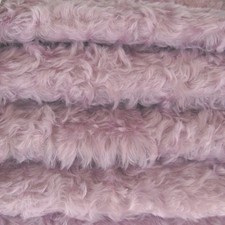 1/4 yd 785S/C Lilac INTERCAL 3/4" Medium Dense Curly German Mohair Fabric Fur