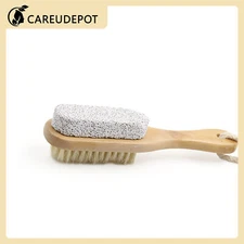 1Pcs Foot Care Pedicure Dead Skin Remover Exfoliates Brush Scrubber Wood Handle