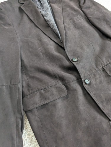 Ralph Lauren Chocolate Brown Velvet Cotton Blazer Made for Dillards 42R - Picture 5 of 11