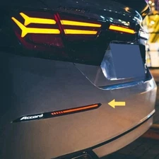 Smoked LED Rear Bumper Reflector Light for Honda Accord 10th Gen 2018-2022 Lamp
