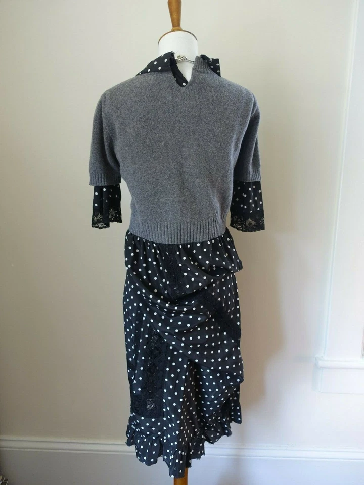 Vestido Junya Watanabe AW Punto Twist con Cárdigan Adjunto Talla S Nuevo con Etiquetas Comme Des Garcons Foto 3 de 4