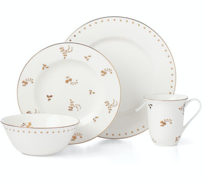 Lenox Opal Innocence Carved Flourish 4 Piece Place Setting G1315