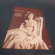 VINTAGE SHIRLEY TEMPLE - FULL PAGE MAGAZINE PRINT - VERY GOOD