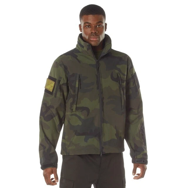 Rothco Midnight Camo Special Ops Soft Shell Jackets - Midnight Woodland Camo - Image 3 of 4