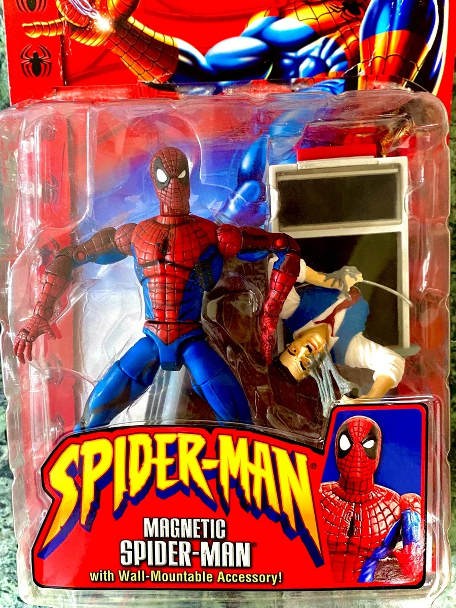 NEW VINTAGE MARVEL LEGENDS SPIDER MAN MAGNETIC DEADPOOL HEAD FIGURE TOYBIZ 2001