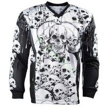 IDP Jersey The Skulls White Paintball Jersey