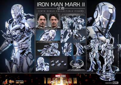 IN STOCK New Hot Toys MMS733D59 Iron Man Mark 2 (2.0) 1/6 Action
