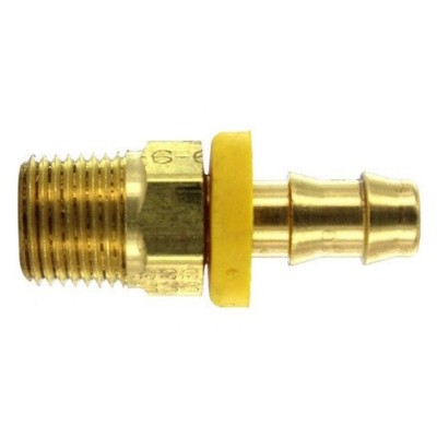 24PC LOT 4124-12-12  3/'' Brass Push On Lock Hose Barb to 3/4'' Male Pipe