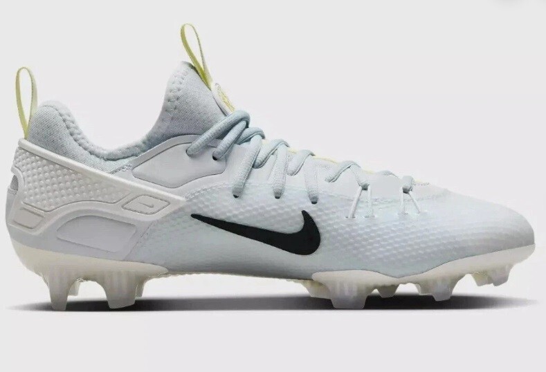 Nike Huarache Elite 9 Low LAX SE Grey Volt Cleats Shoes Mens | eBay