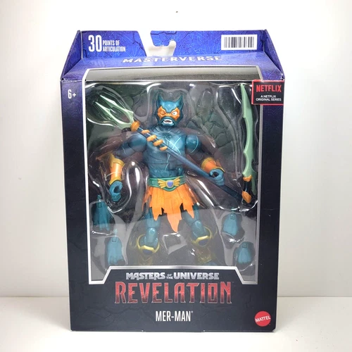Mattel He-Man Masters of the Universe Revelation Mer-Man Action Figure MIP