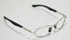 FOSSIL LIGHT BRUSHED SILVER SPRING HINGED METAL RX EYEGLASS SUNGLASS FRAMES