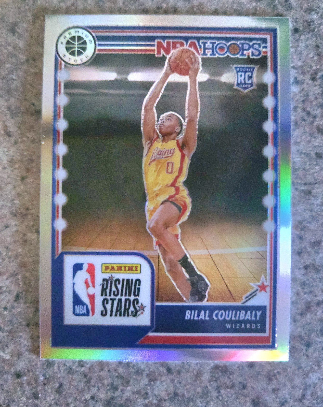 2023-24 Hoops Premium Stock Rising Stars Silver Prizm #287 Bilal Coulibaly RC