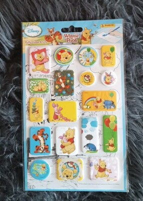 Disney Winnie The  Pooh  Panini ''Puffy Sticker Activity''  Aufkleber  18 Stk  Neu