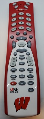 One For All University of Wisconsin Badgers Universal Remote Control College 
