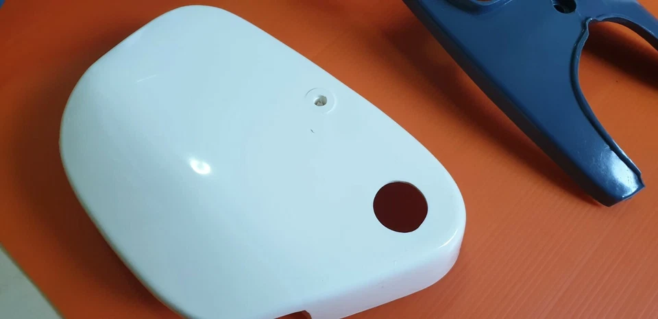 HONDA SUPERCUB C100 CA100 C102 CA102 AZUL PARA-LAMA E ESTOJO DE FAROL E TAMPA LATERAL - Imagem 4 de 4