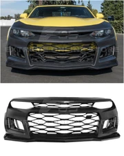 For 16-18 Camaro | ZL1 Style Conversion Front Bumper Cover Grille w/ DRL Light