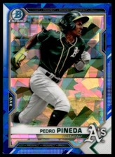 2021 Bowman Chrome Sapphire Pedro Pineda A344 Oakland Athletics #BDC-65