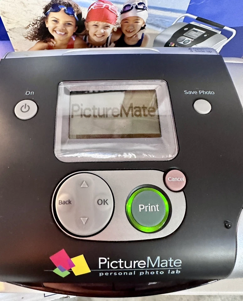 Epson Picture Mate Portable Photo Printer Photo Lab#C11C556001 Pre-used Complete - Image 2 of 4