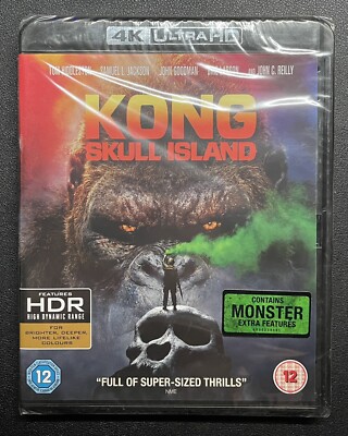 Kong: Skull Island 4K UHD Blu-ray Region Free Tom Hiddleston